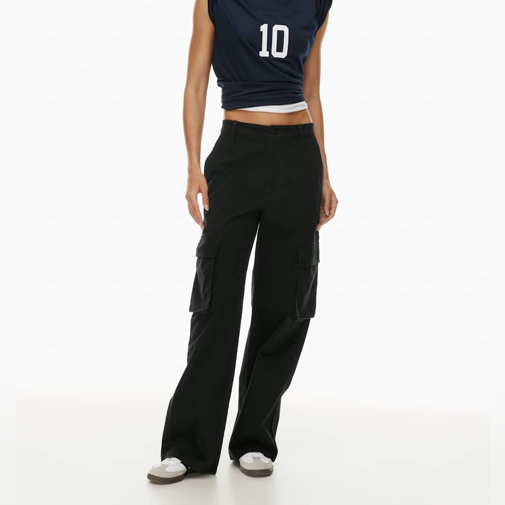 TNA Black Wide Leg Cargo Pants